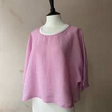 Irish Linen top -Pale Yellow-