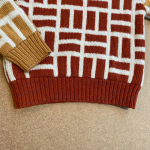 Alpaca knit wear Simon jumper jacquard Brandy