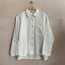 Textured Cotton shirts -Ivory-
