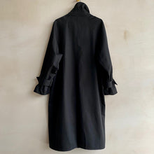 Single breasted trench coat -Black-