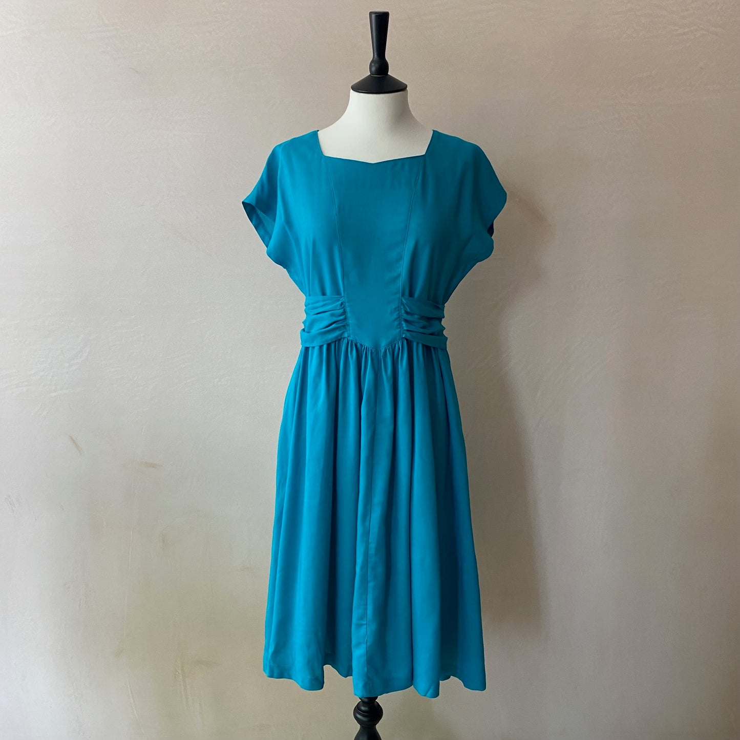 Summer Nostalgia Midi Dress -Teal-