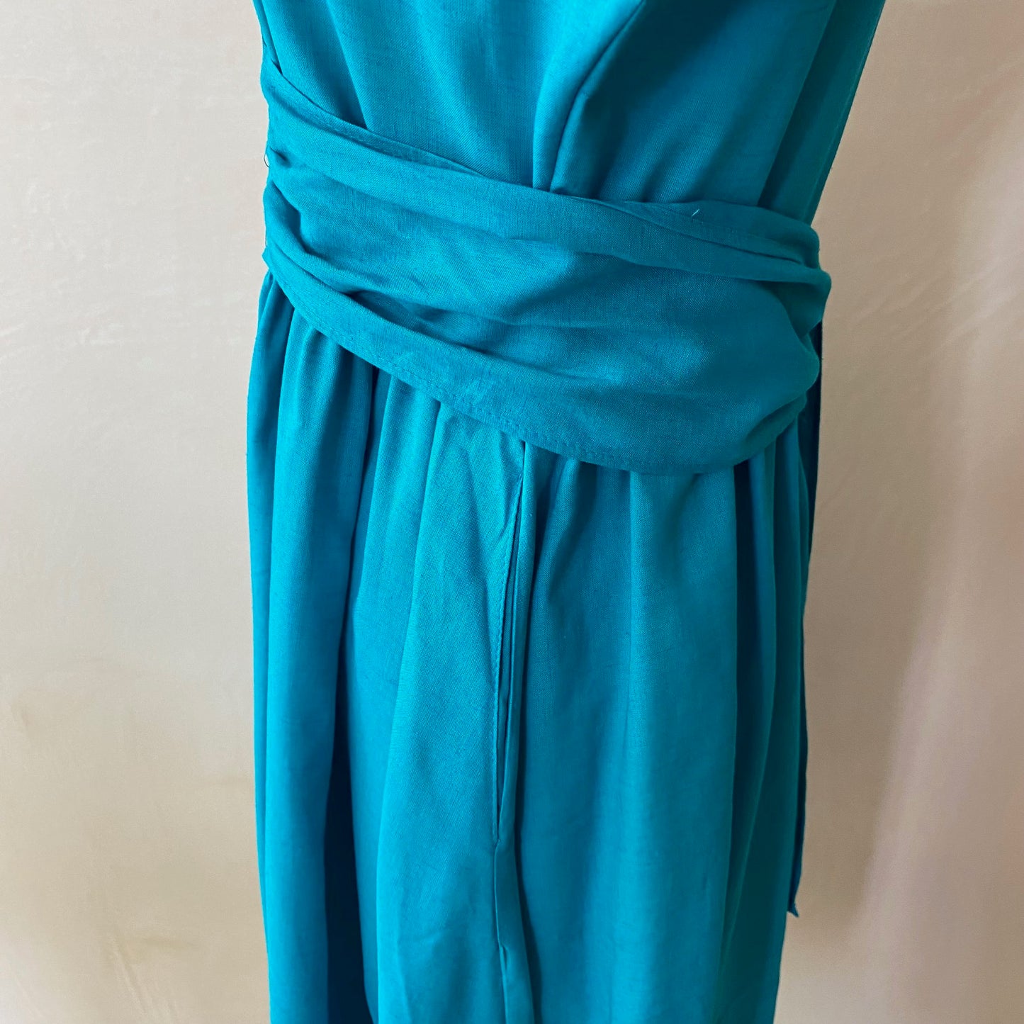 Summer Nostalgia Midi Dress -Teal-