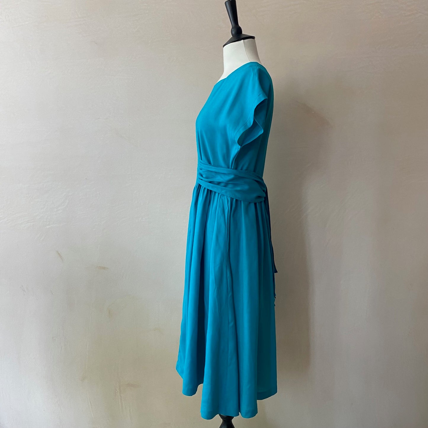 Summer Nostalgia Midi Dress -Teal-
