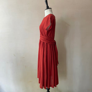 Summer Nostalgia Midi Dress -Rasberry-