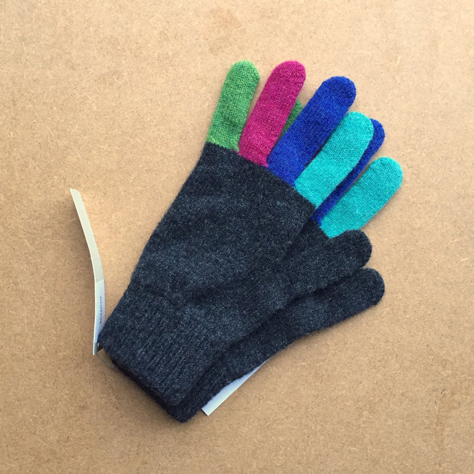 Green Grove Weavers Delauney Gloves -Charcol-