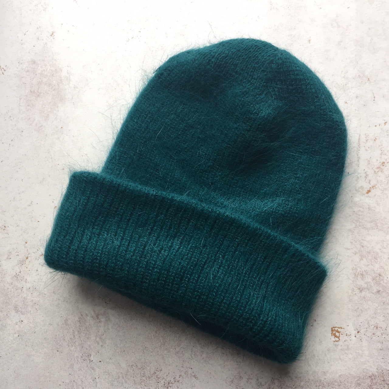 Fluffy Angora knit Beanie-green-, Hat, WondrousTheatre, WondrousTheatre,