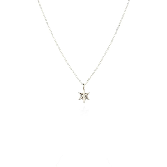 mini star necklace -Silver-
