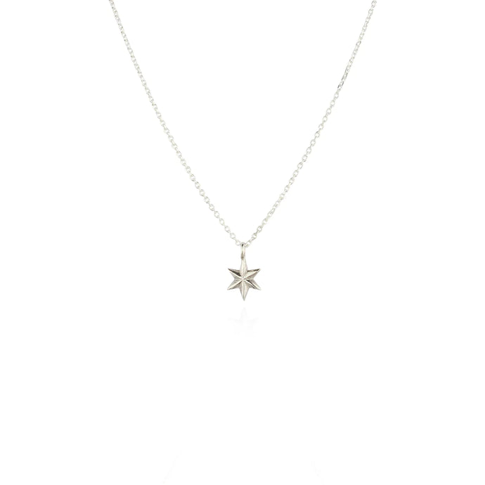 mini star necklace -Silver-