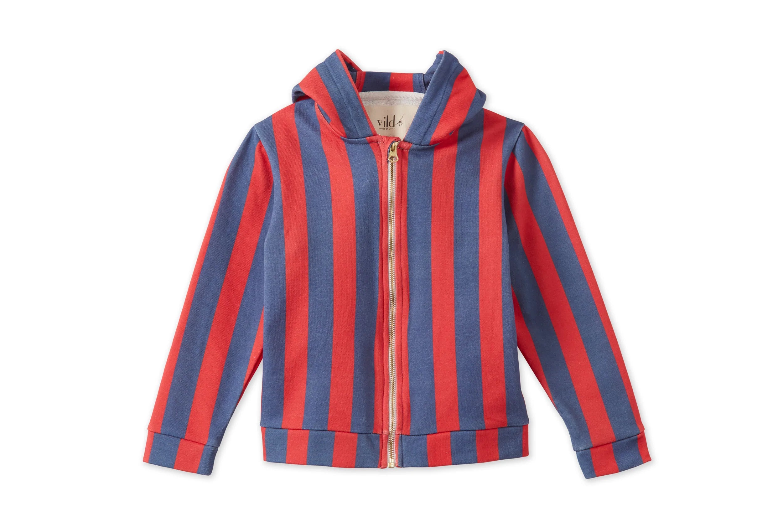 Red striped hoodie sales