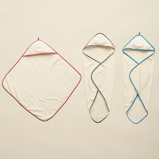 Organic Cotton Hooded Bath Towel by Spin & Yarn