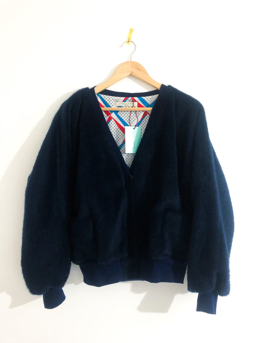MOHAIR WOVEN Jackets Navy by Chung Rowe